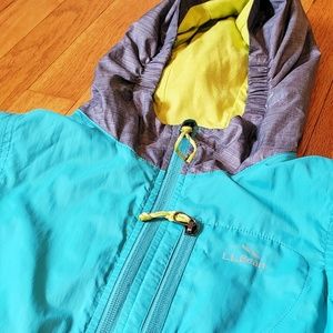 LL Beans Girls Rain Coat